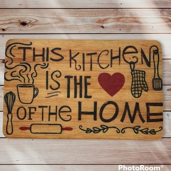 Photoprema Kitchen Accent Mat This Kitchen Is The Heart of The Home 17 X 28 in - Picture 2 of 16